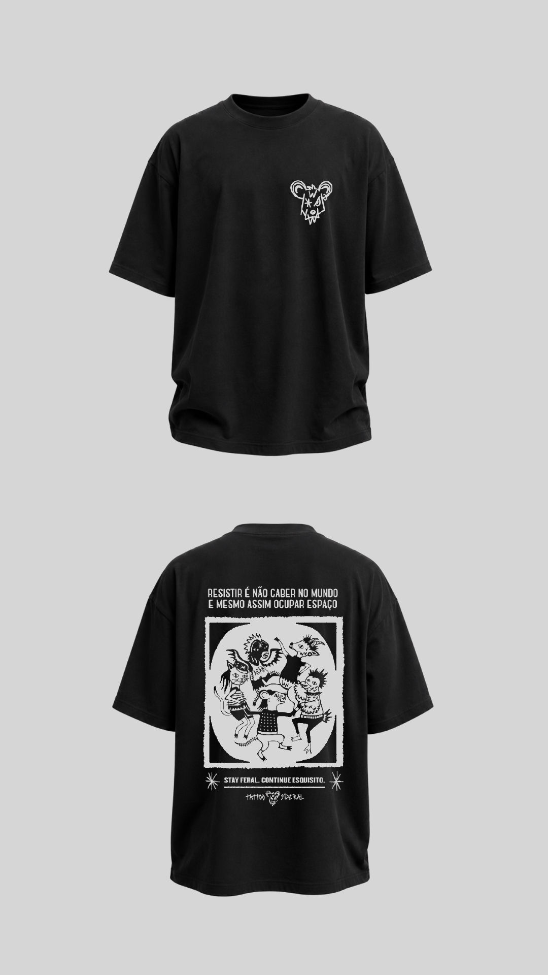 camiseta stay feral (pré-venda)