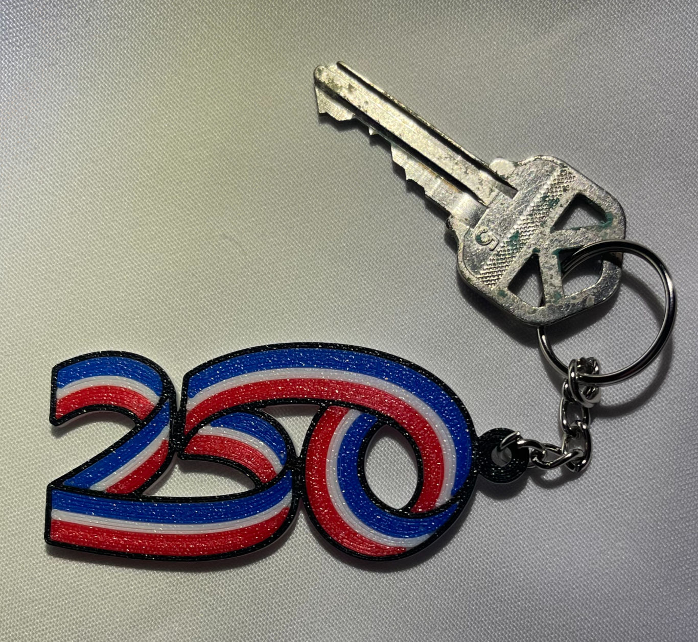 250 years of America key chain