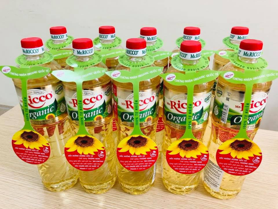 DẦU HƯỚNG DƯƠNG ORGANIC CAO CẤP Mr.RICCO