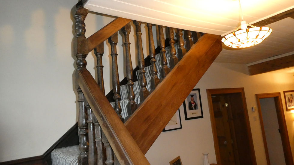 Grade II listed staircase seen during Level 3 Survey