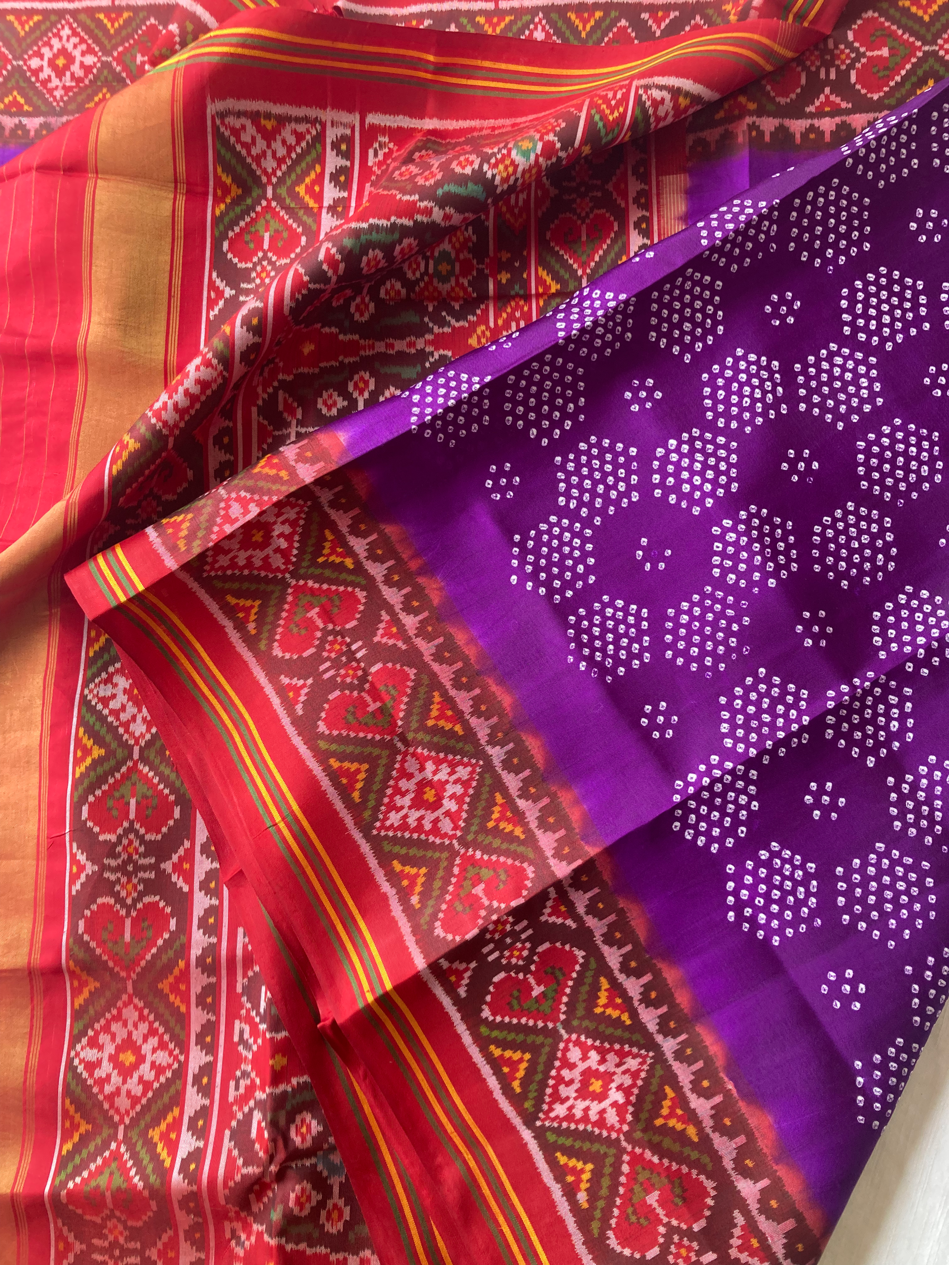 Exclusive patola bandhani Saree