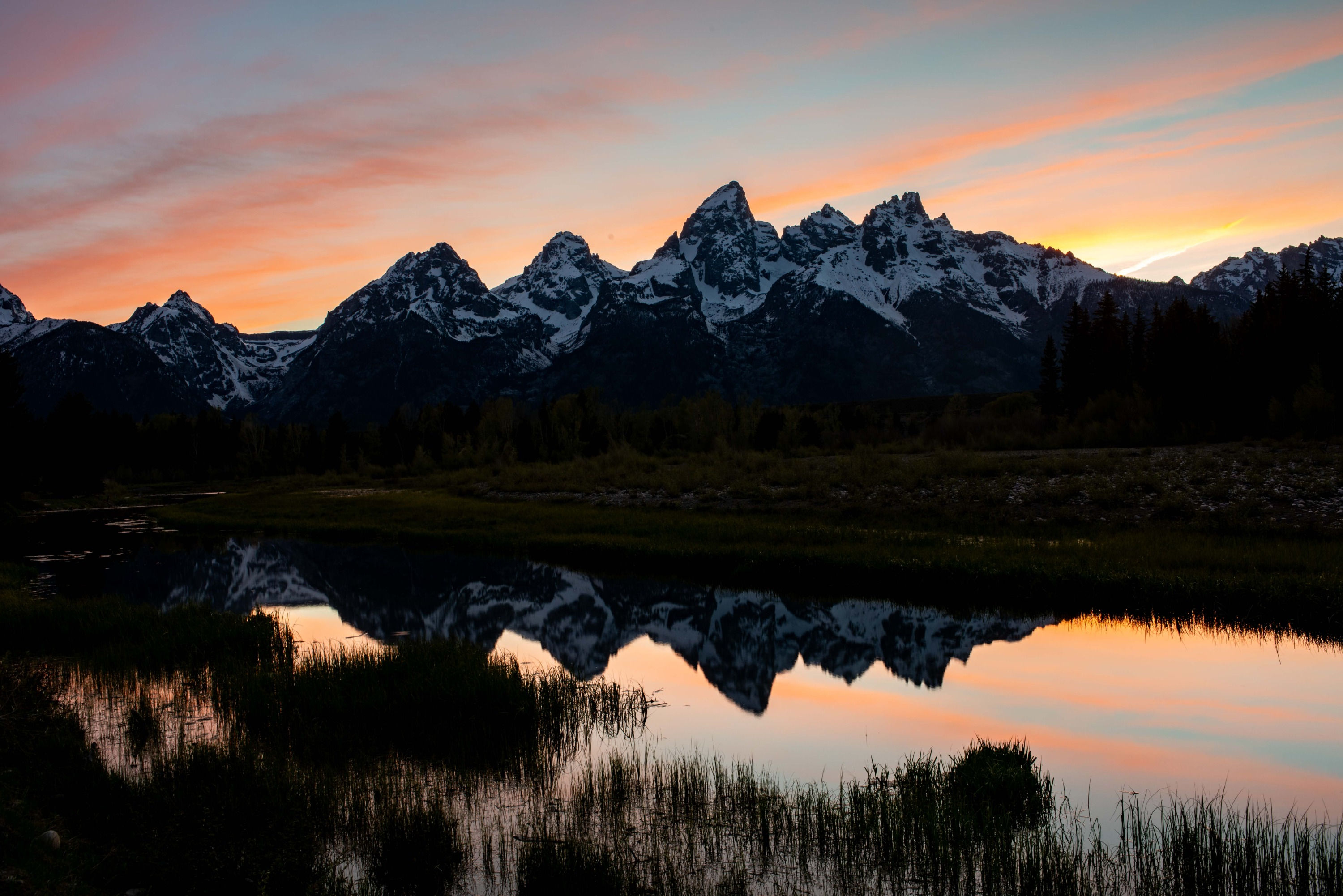 Grand Teton sunset on Snake river