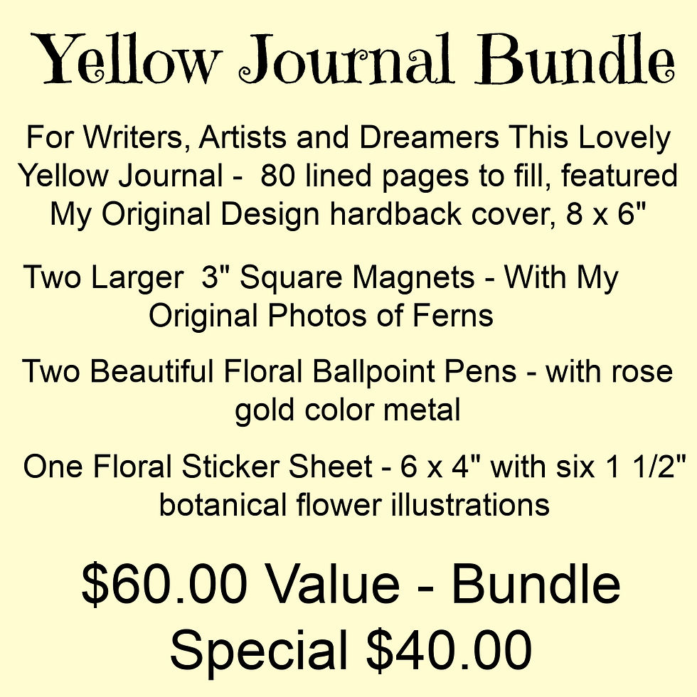 Thumbnail: Gift Bundle - Yellow Floral Journal