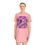 Thumbnail: Art T-Shirt Dress - Purple Bird Graphic