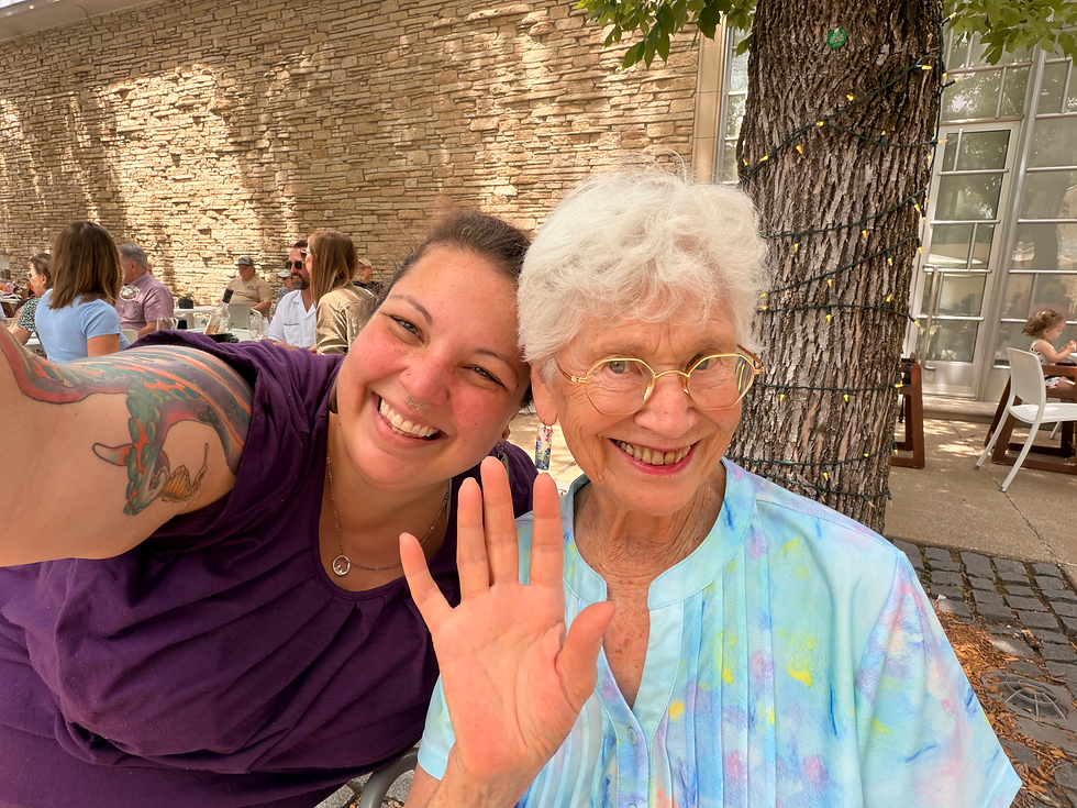 Joan and I at her museum!