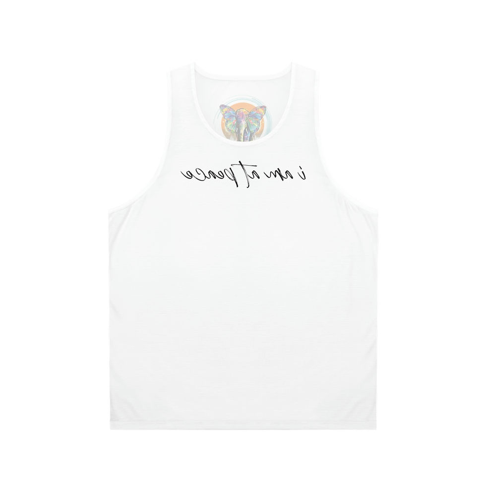 Thumbnail: I am at Peace Affirmation Unisex Tank Top (AOP)