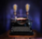 Antique typewriter lamp