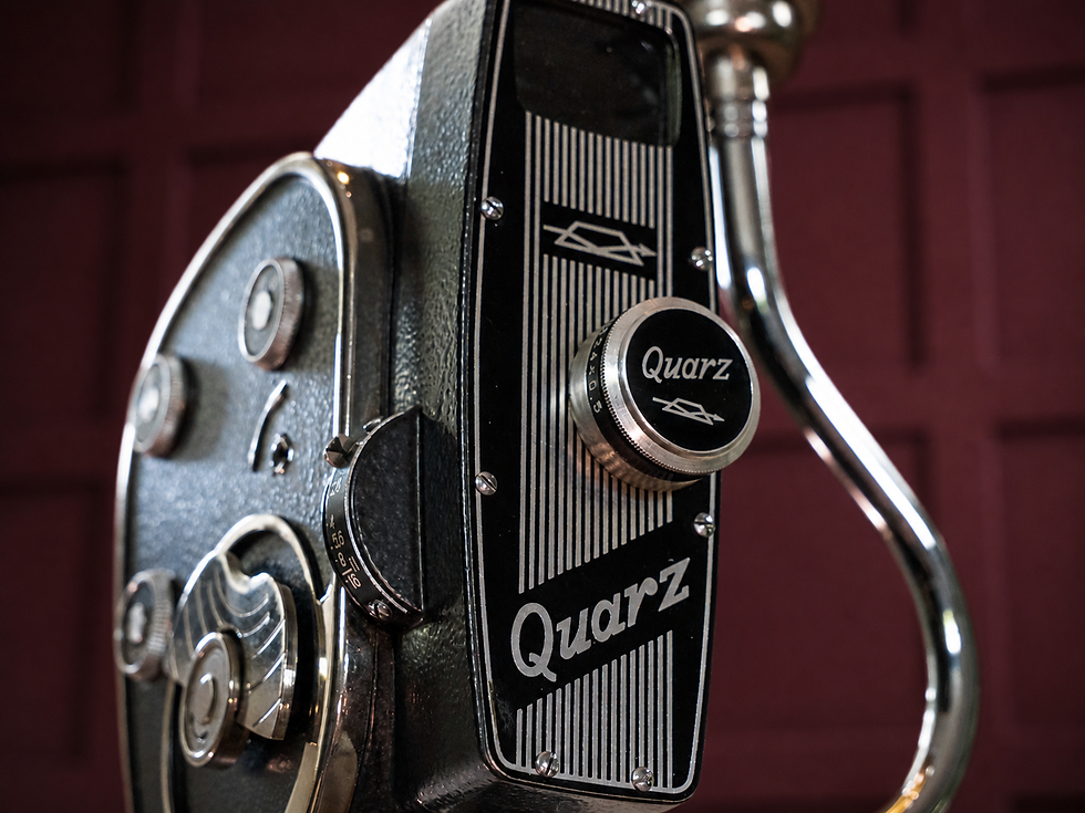 Thumbnail: Vintage Quarz 8mm Cine Camera Tripod Floor Lamp | Handmade Upcycled Statement