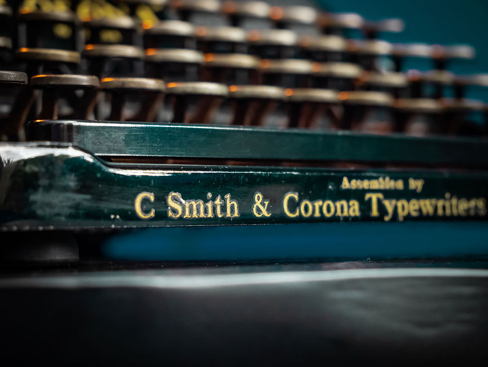 Thumbnail: Antique C Smoth & Corona Typewriter