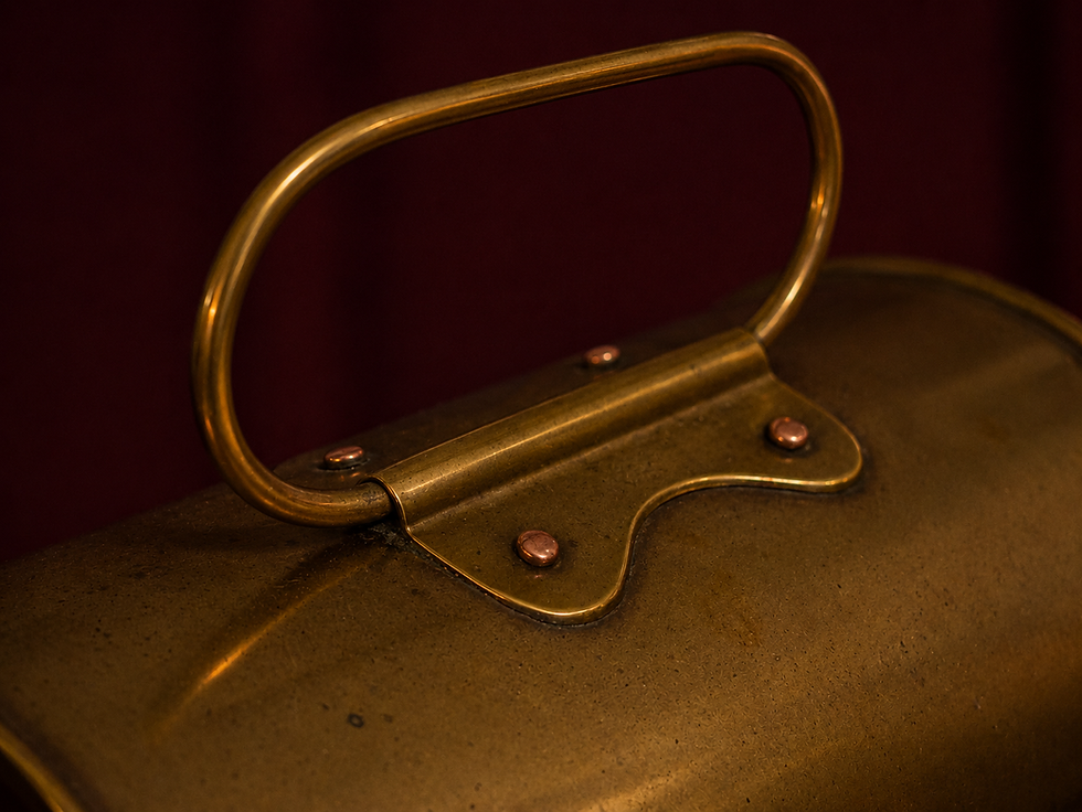 Thumbnail: Antique Brass & Glass Gas Lantern Table Lamp | Handmade Upcycled Vintage Edison Light