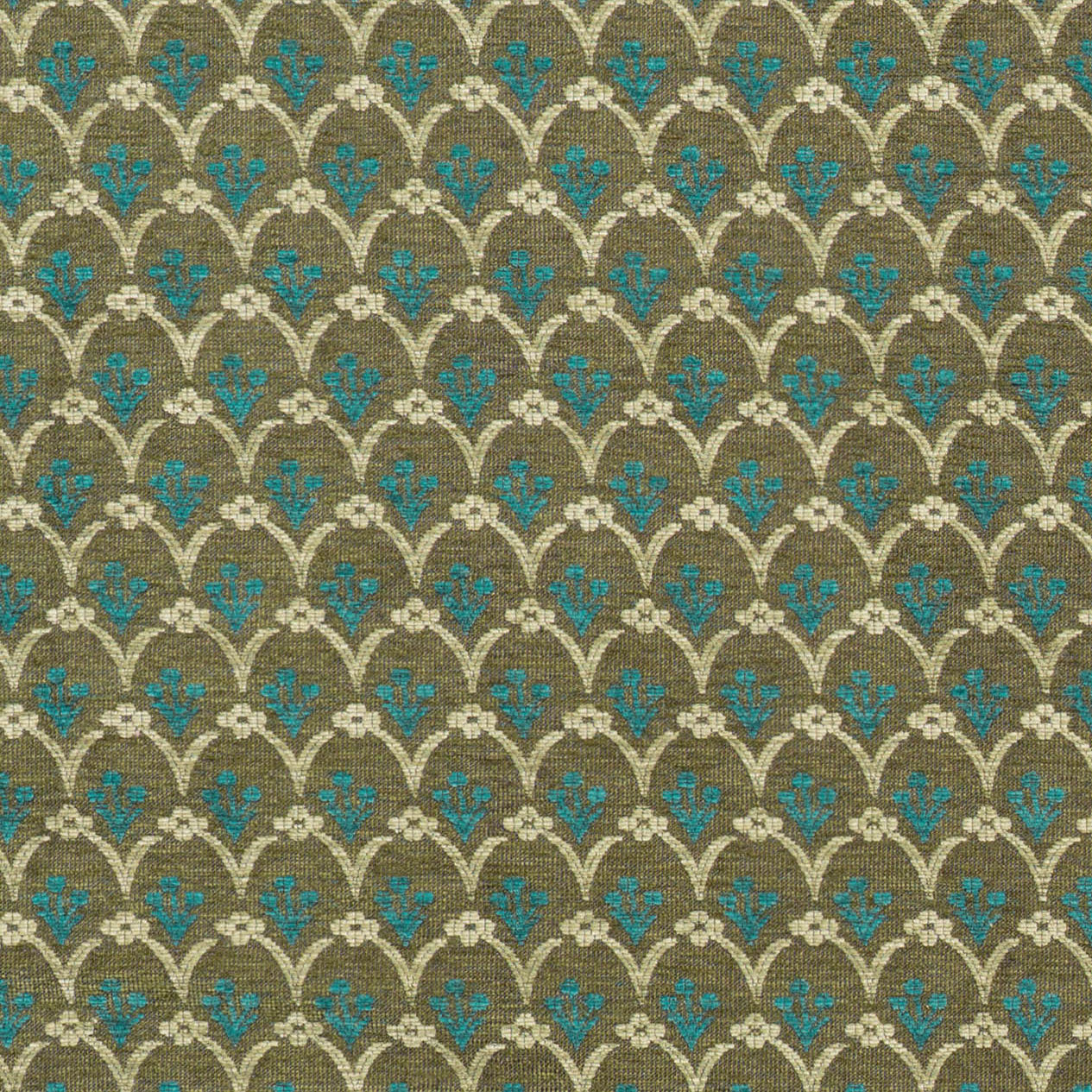 Pomona in Olive/Dark Turquoise