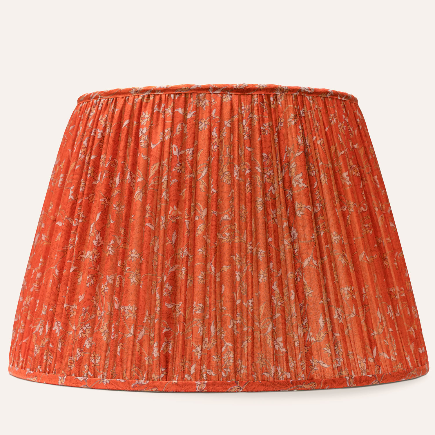 18"/46cm base archive printed silk lampshade