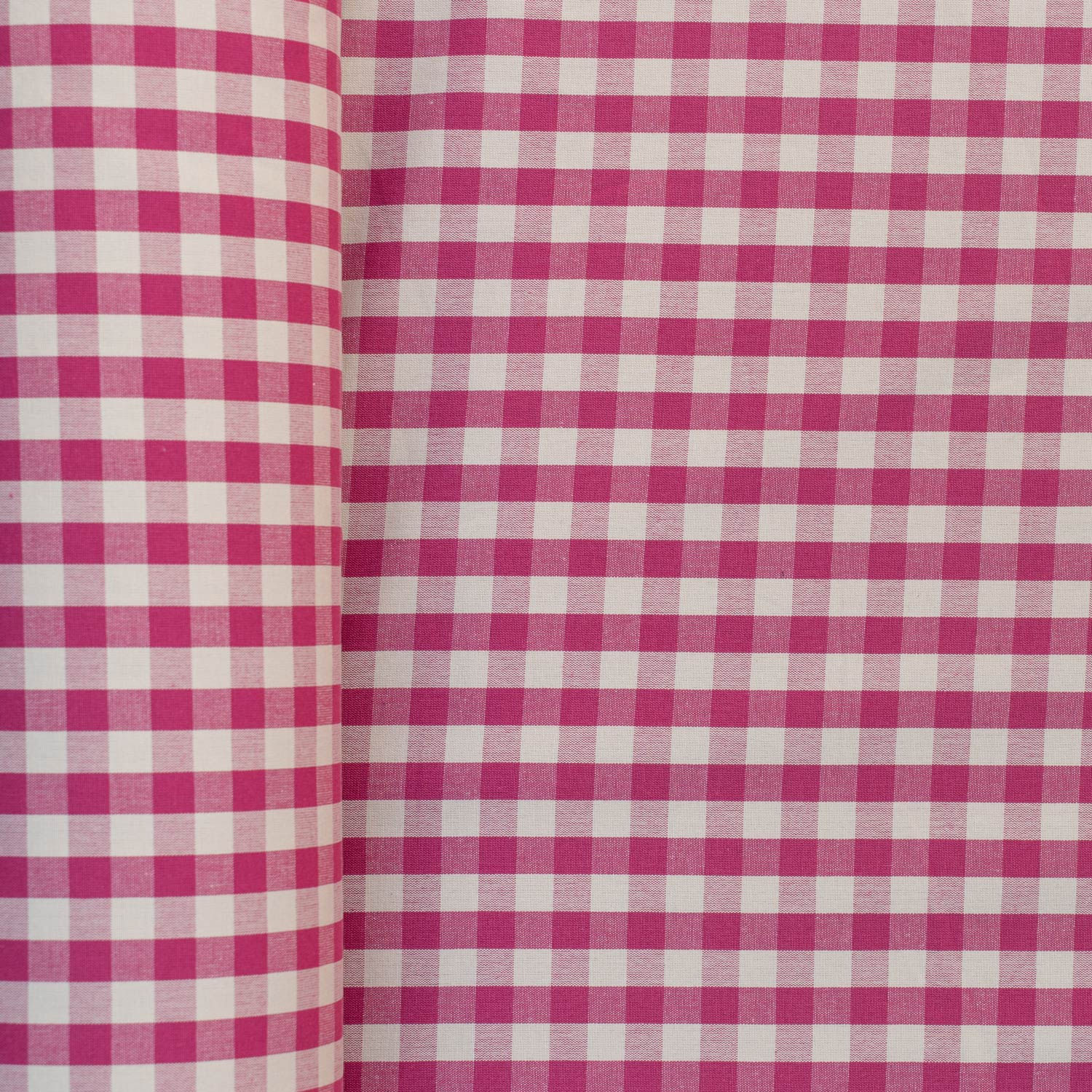 3 metre length of pink gingham fabric
