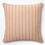 Thumbnail: 20" square Ticking in Apricot/Olive pillow