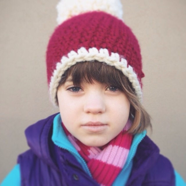 Child Pom Beanie - Dec 2013