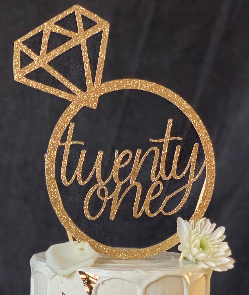 Thumbnail: Cake Addition: Personalised Cake Topper