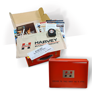 a swag box with employee gifts or customer welcoming kit
