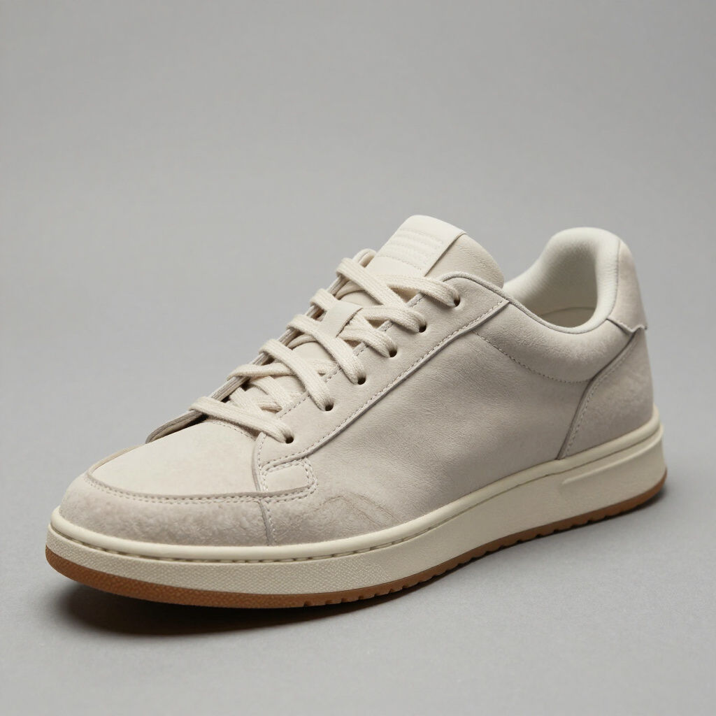 RØGUE 03 RAW off-white leather minimalist sneakers