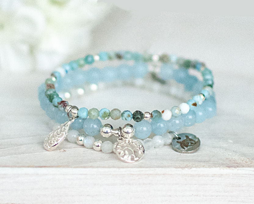 Miniaturbild: Armband Larimar (Silber)