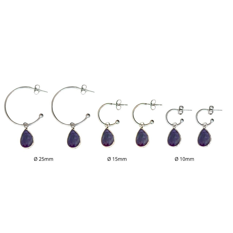 Miniaturbild: Creole Silber «Mix & Match» Amethyst