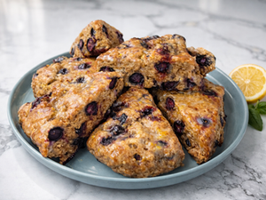 Lemon Blueberry Sourdough Scones