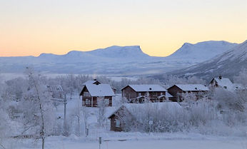 Village de Björkliden en Laponie, Suède