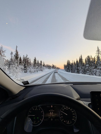 Conduire en Laponie