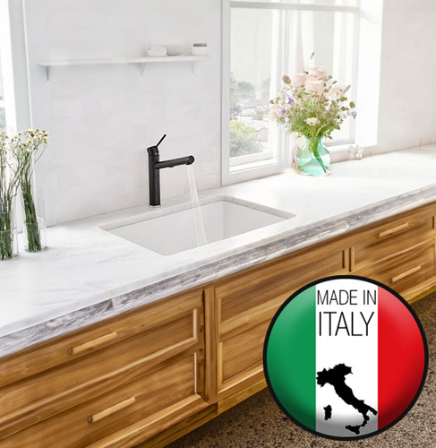 30-Inch Dual-mount Fireclay Sink HP-UMFC30 | HighpointCollection