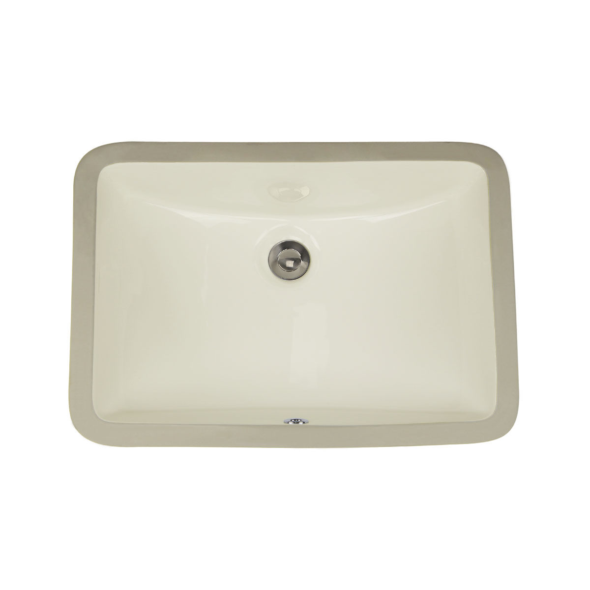18 x 12-Inch Biscuit Ceramic Undermount Vanity Sink