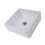 Thumbnail: 15-inch Square White Ceramic Vessel Sink without Overflow