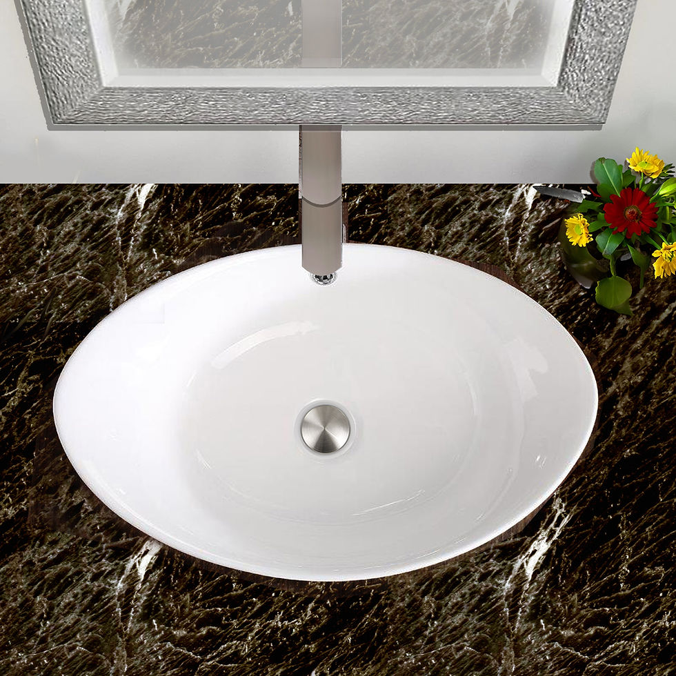 Thumbnail: Brushed Nickel Umbrella Drain For Bathroom Sinks with Overflow