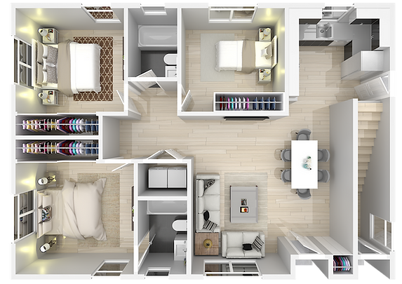Sample Unit (3Bed/2Bath)