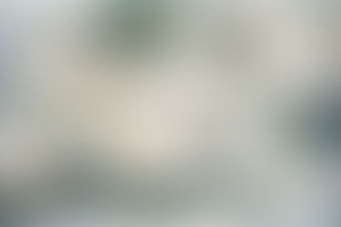 Abstraktes Bild in Grün- und Beigetönen mit einem schmalen Baum links und einem hängenden Boot rechts, darunter eine dunkle Spiegelung.