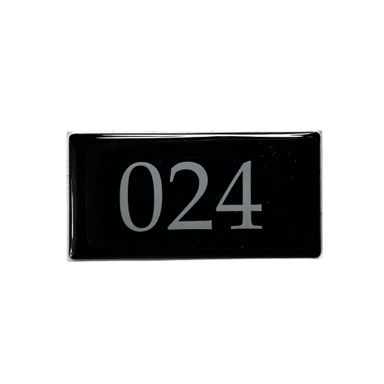 ナンバープレート60×30 ブラック