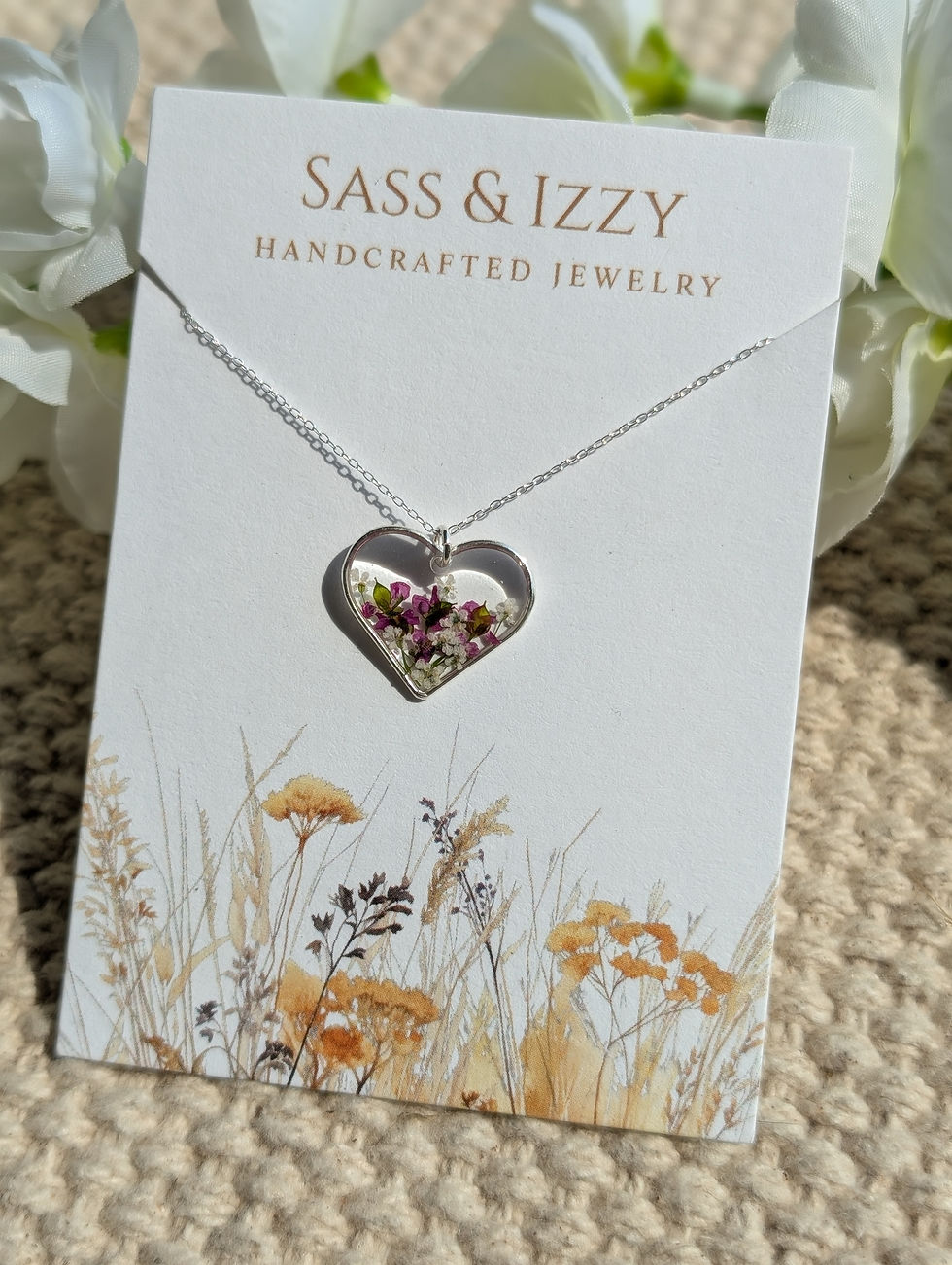 Thumbnail: Giverny Silver Heart Necklace