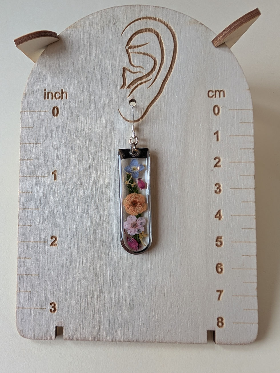 Thumbnail: Multicolor Silver Pendant Earrings