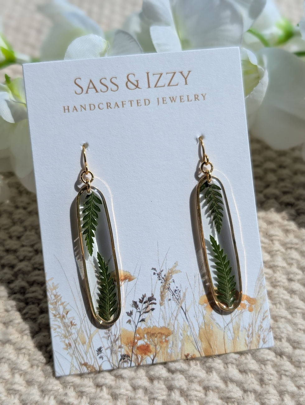 Thumbnail: Double Fern Earrings