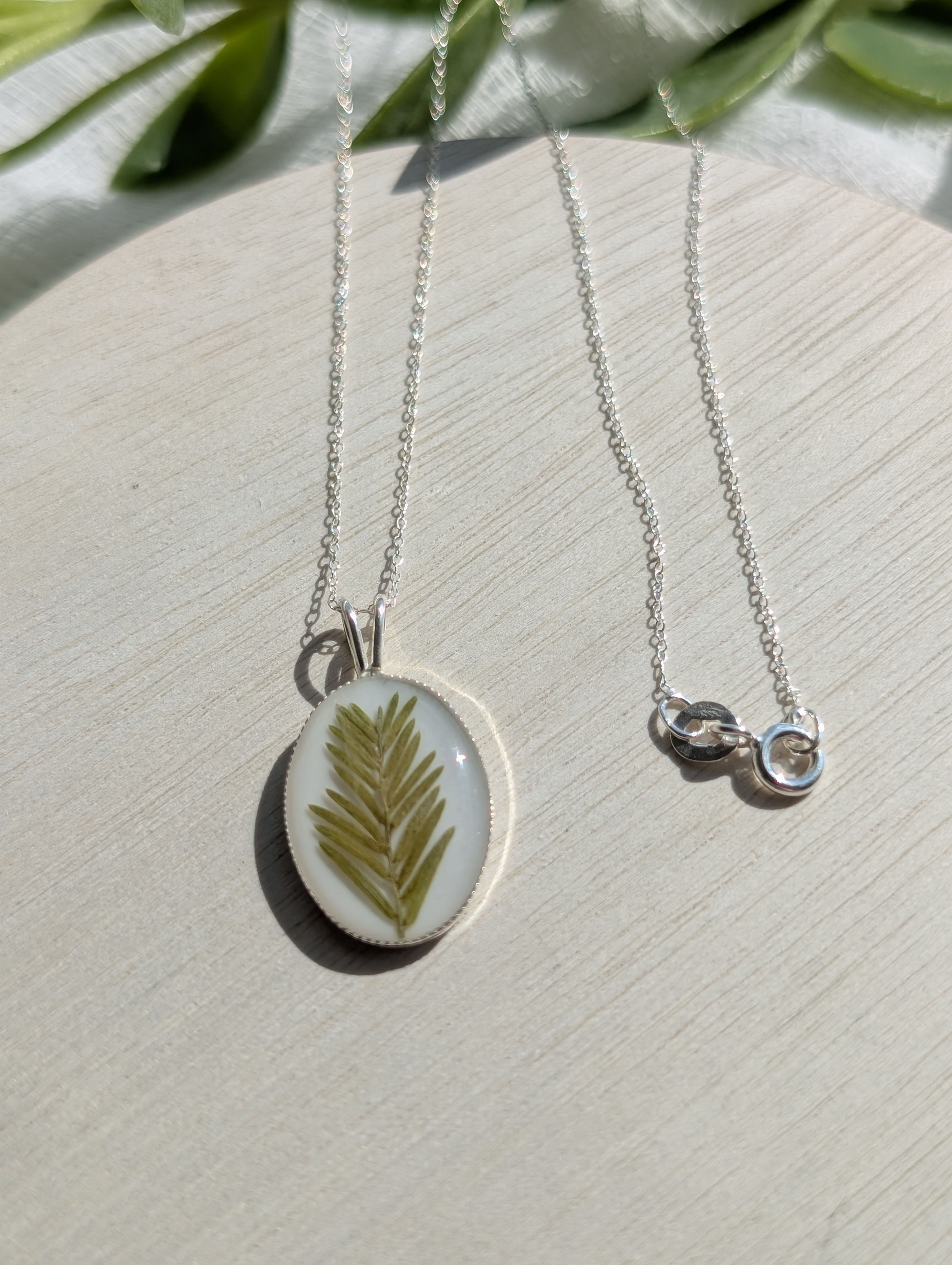 Greenery Silver Necklace