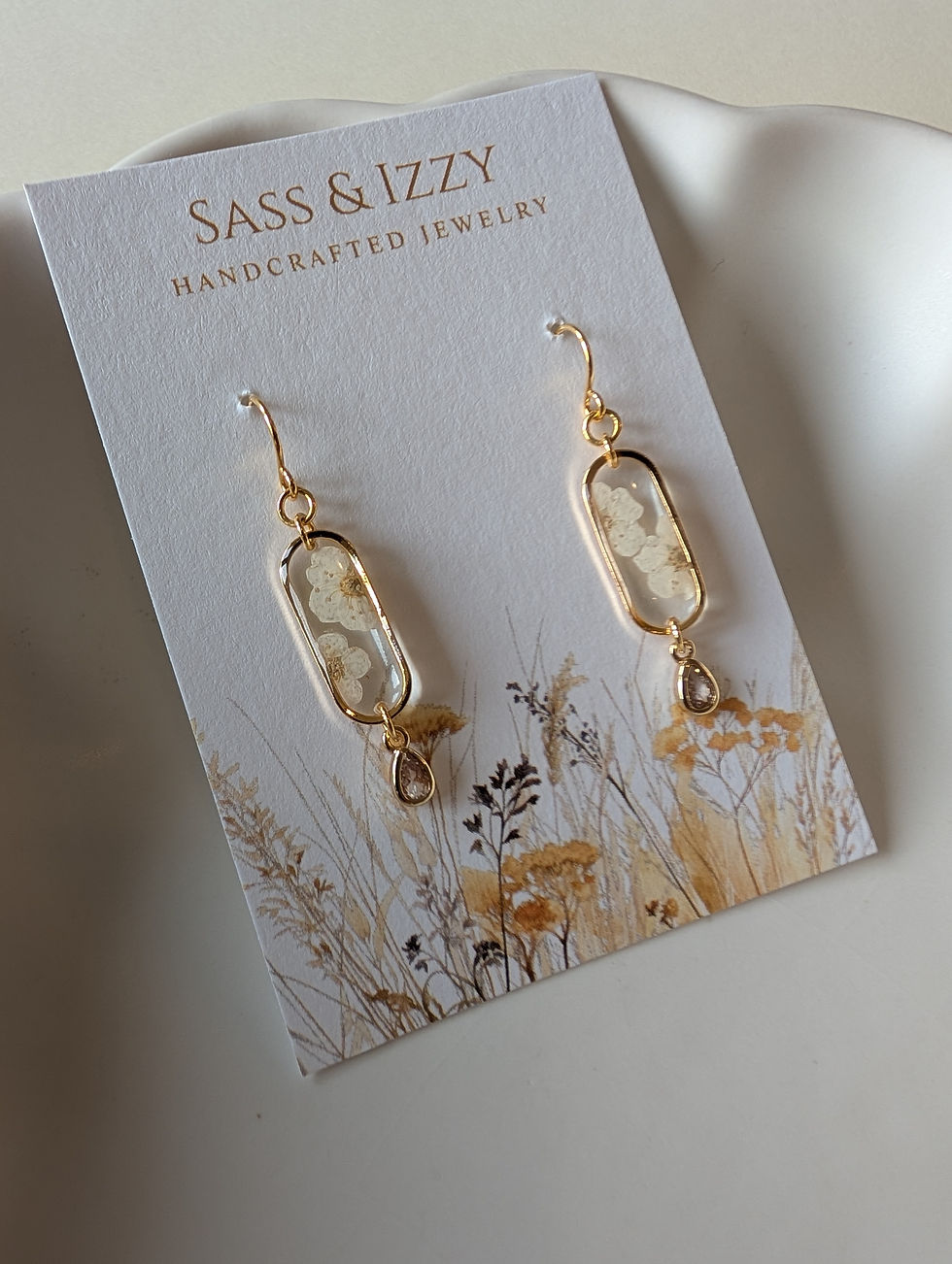 Thumbnail: Spirea Crystal Earrings