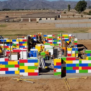 Concrete Lego Like Home