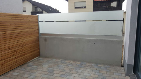 Sichtschutz aus Glas