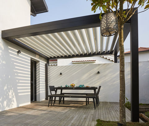 Lamellendach der Firma Wiedespan