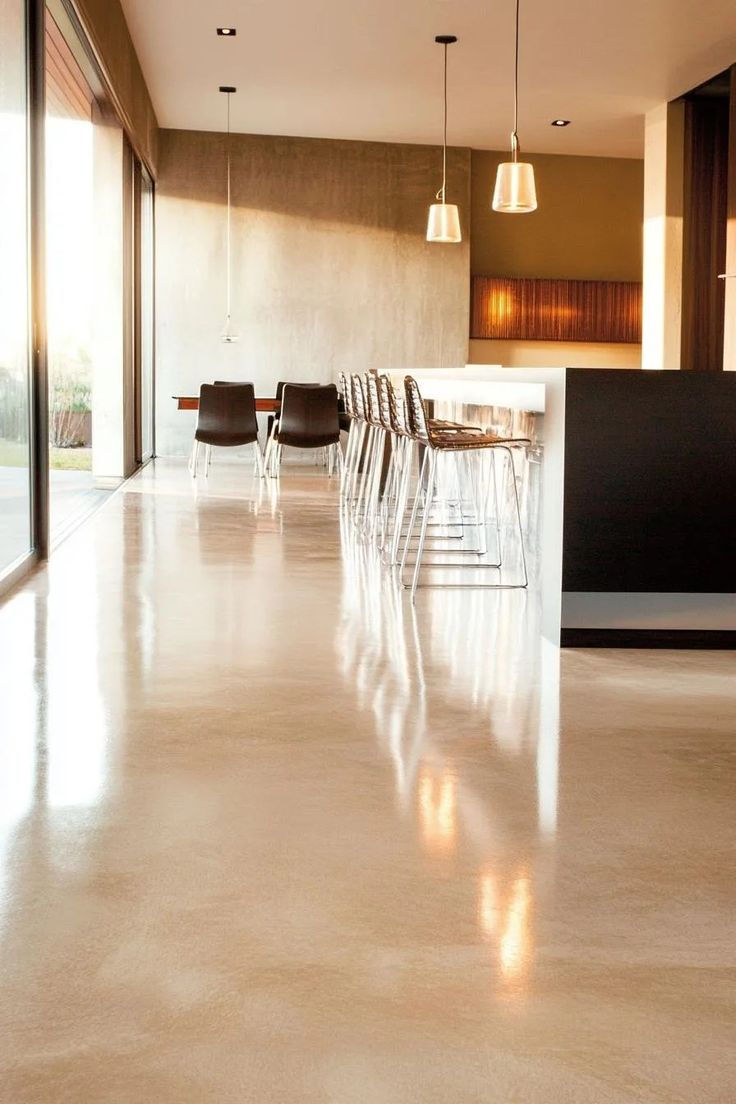 Image by Melissa DuBois. Polished Tinted concrete