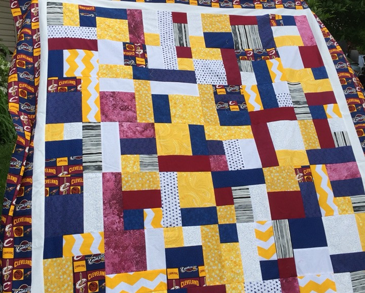 Thumbnail: Custom Cleveland Cavaliers quilt ($150 deposit)