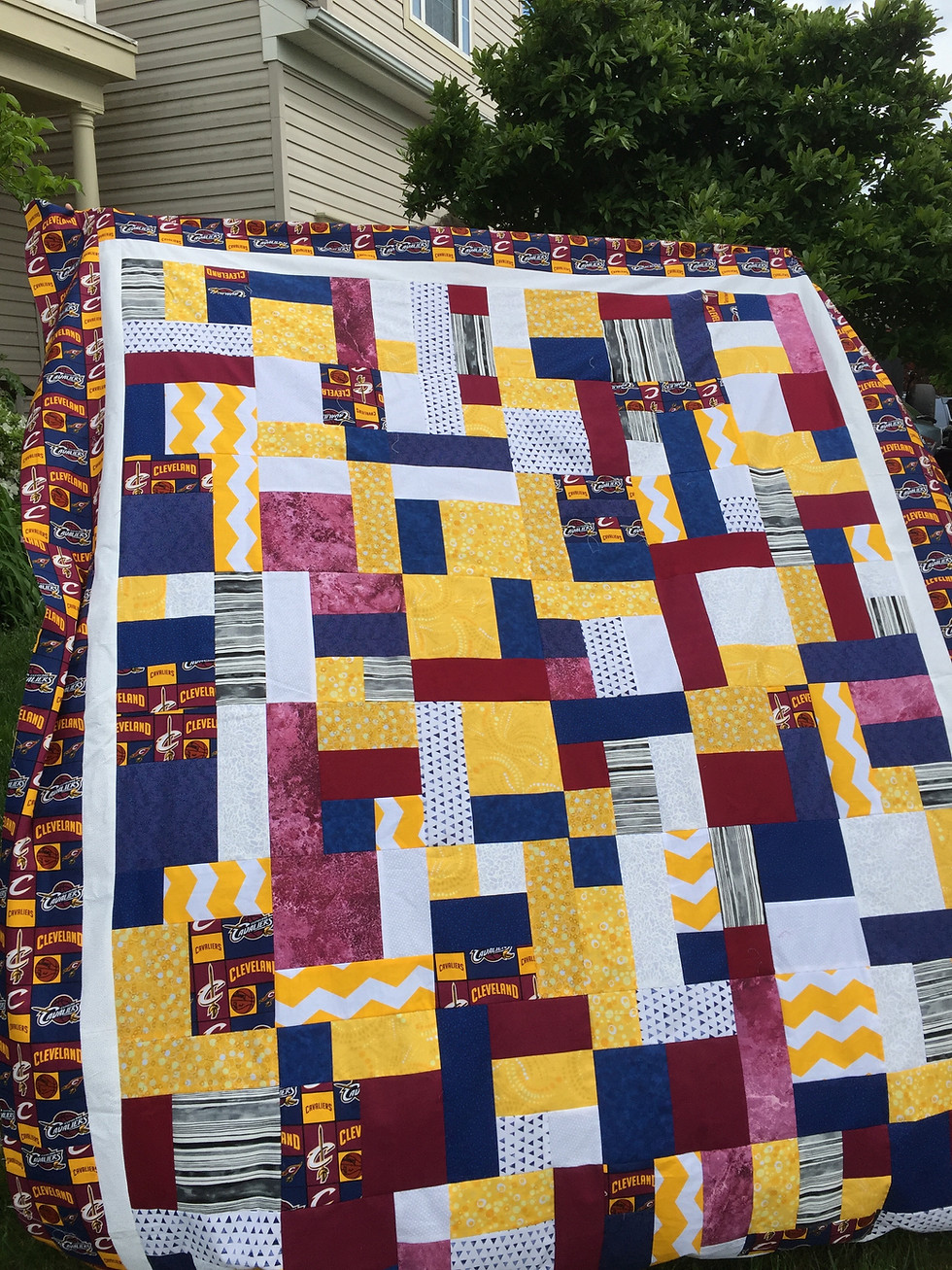 Thumbnail: Custom Cleveland Cavaliers quilt ($150 deposit)