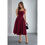 Thumbnail: Square Neck A Line Pleated Sleeveless Long Dress