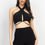 Thumbnail: Solid Halter Top And Elastic Leggings Set