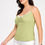Thumbnail: Plus Size Ribbed Knit Camisole With Lace Trim