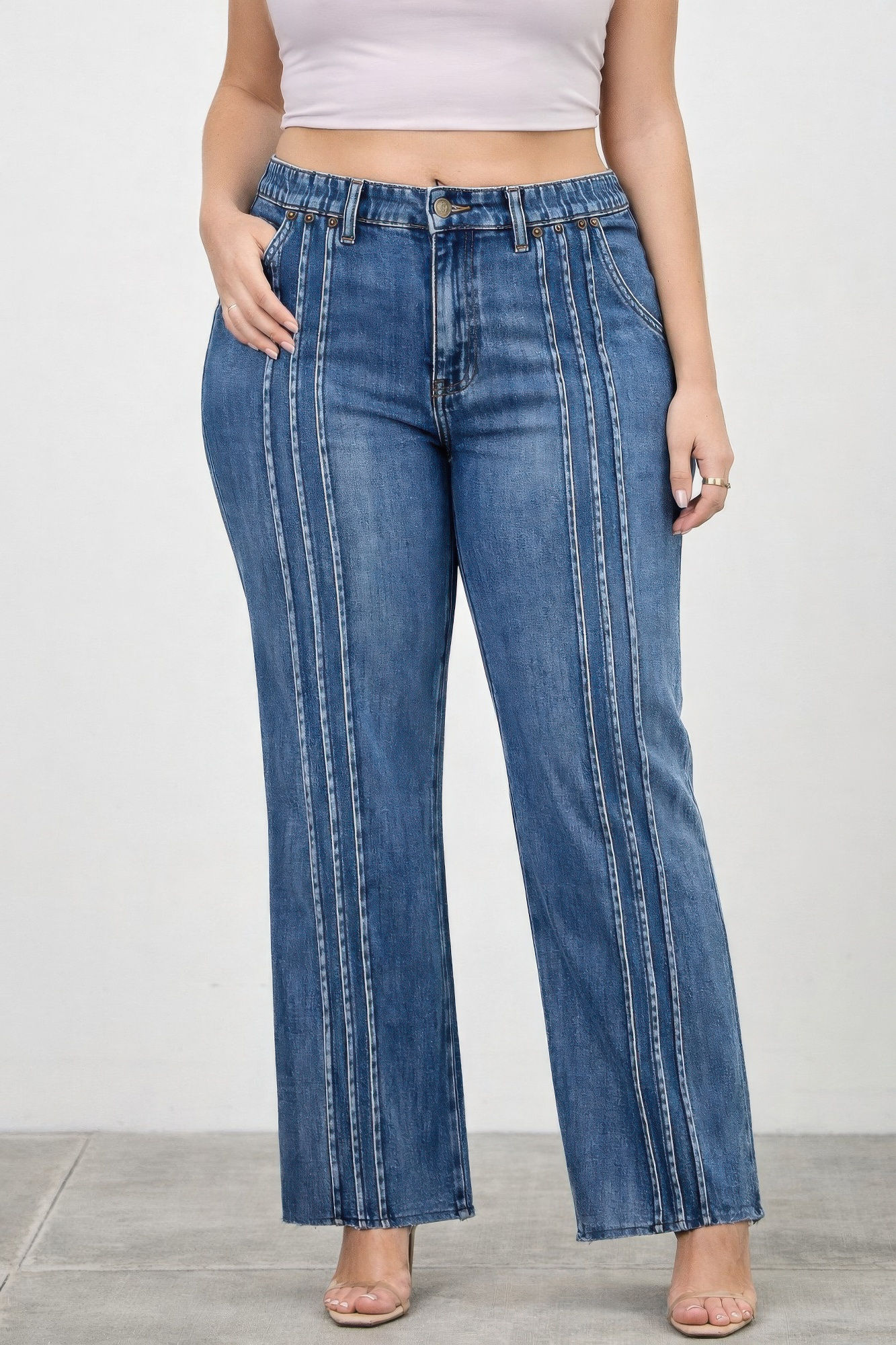 High Rise Straight With Front Lines