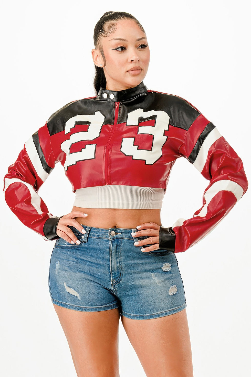 Thumbnail: Cropped Moto Jacket          